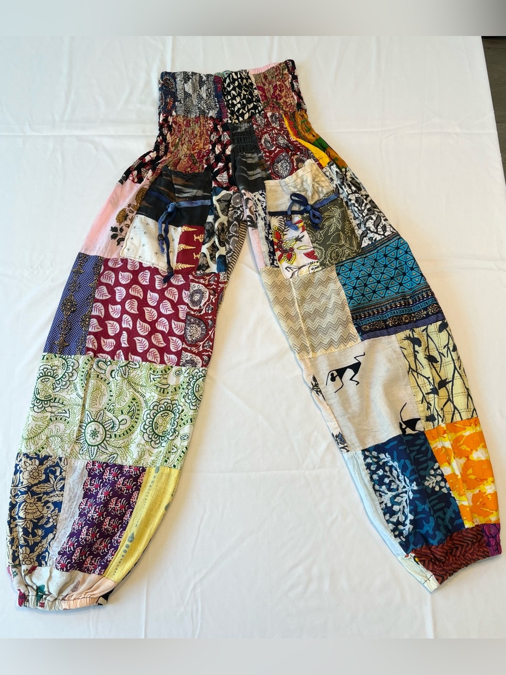 Patchwork Cotton Harem Pants Boho Festival Yoga Hippie